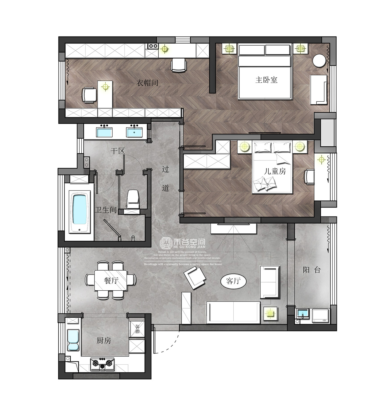 合肥世贸翡翠首府美式轻奢家居设计,打造舒适乌托邦世界-3