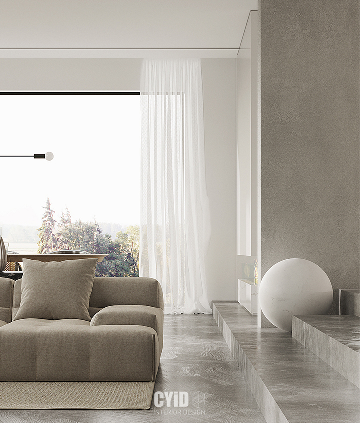 辰佑设计│现代别墅曲线美学与结构美-16