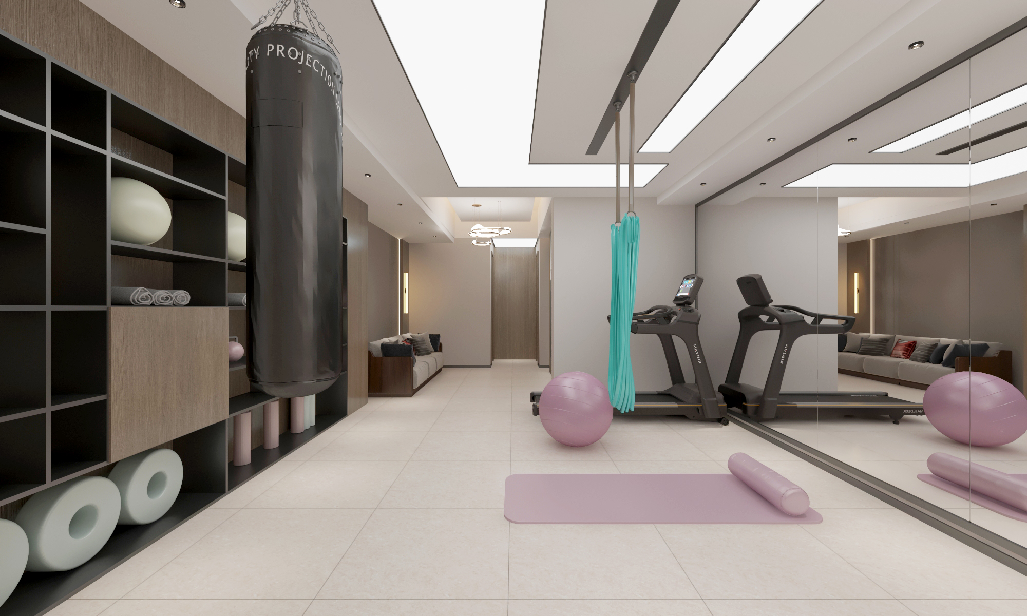 现代风格别墅//对比不强烈的简单的大空间-26