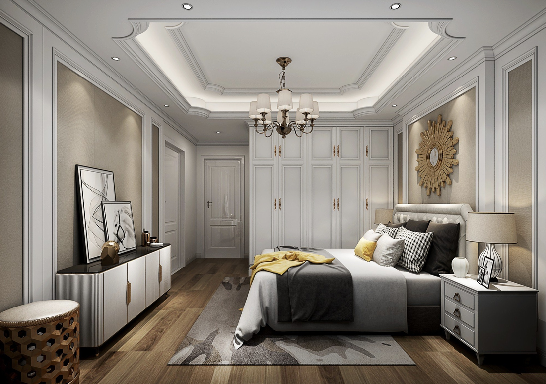 斐常壹号主卧 | 简约时尚的设计美学-6