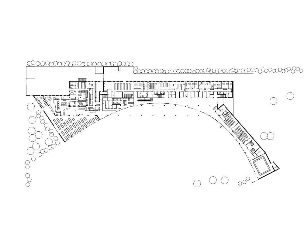 法国 Lamballe 学院 · 融入景观的木质教育空间-38