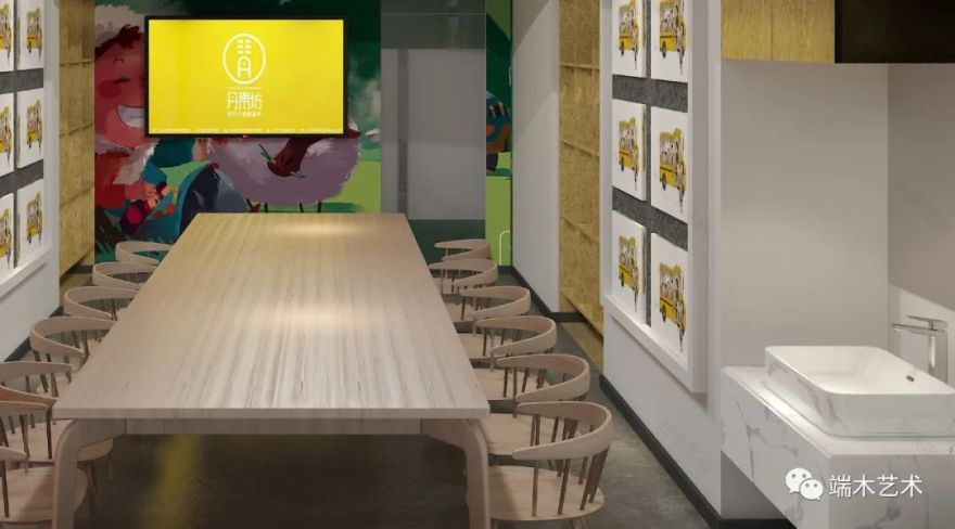 丹青坊 | 现代校区设计,温暖童年的艺术空间-12