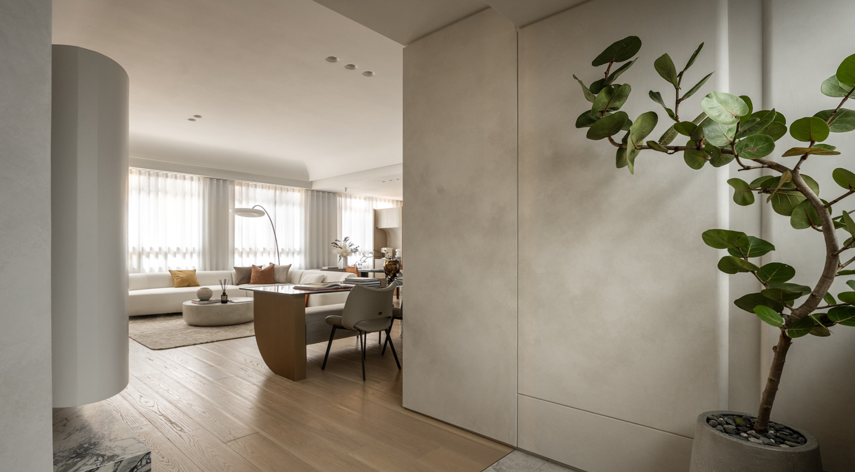 116㎡ 现代奶油风 温柔细腻-2