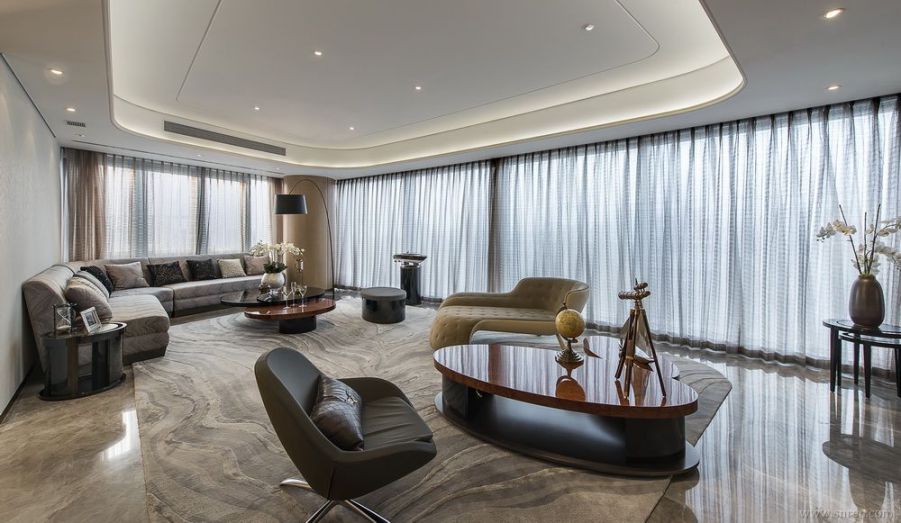 豪华别墅 现代风格KLID达观凌子达  翡翠滨江310m²样板房-0