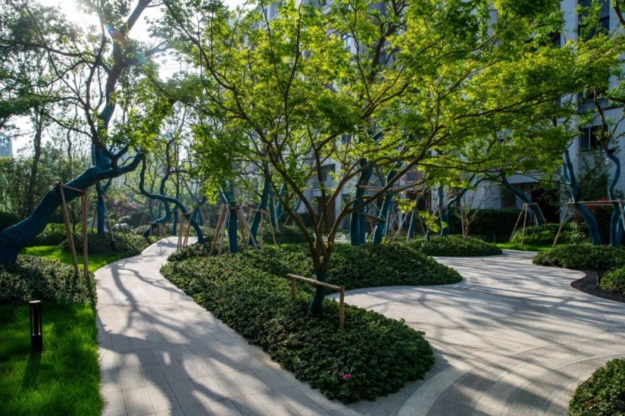 海宁万科·朝起云山示范区景观丨柏驰景观-19