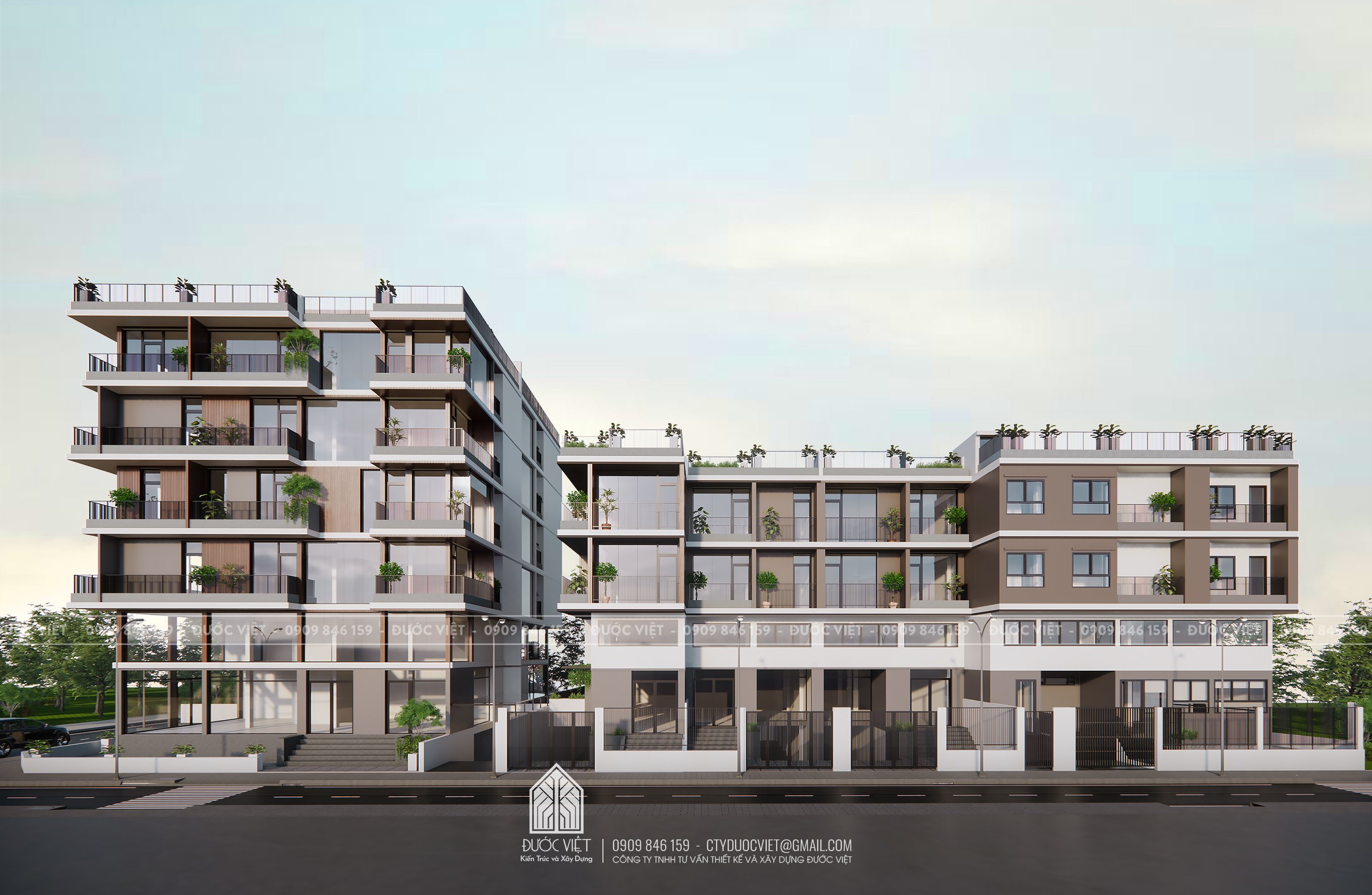 联排别墅和店屋街区丨越南胡志明市丨Được Việt 建筑咨询公司-19