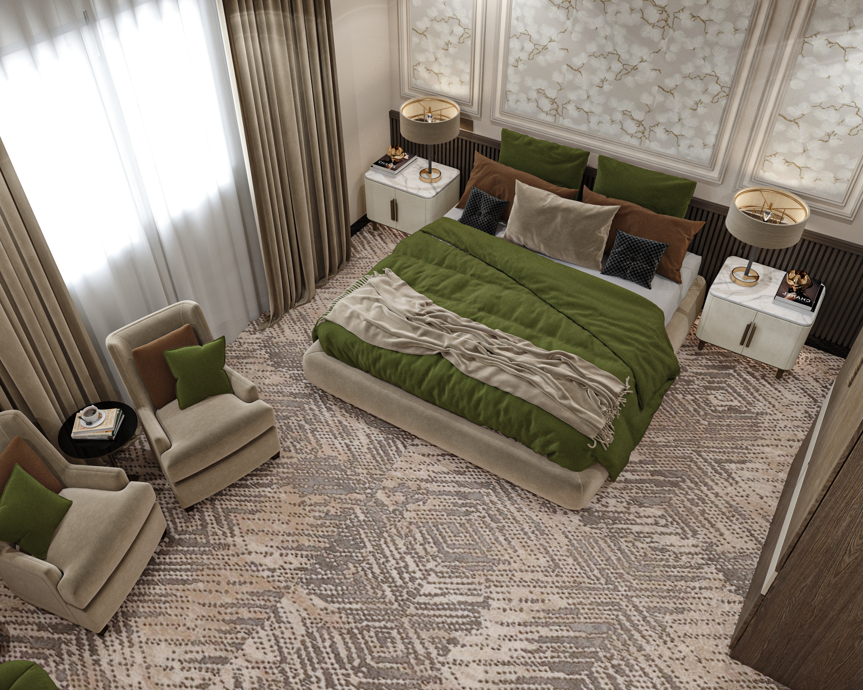 design bed room in hotel-5