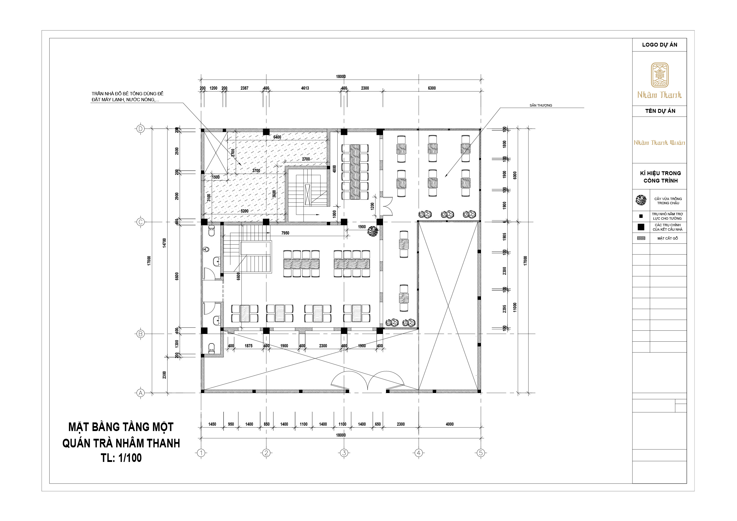 Technical floor plan tea shop Nhâm Thanh-12