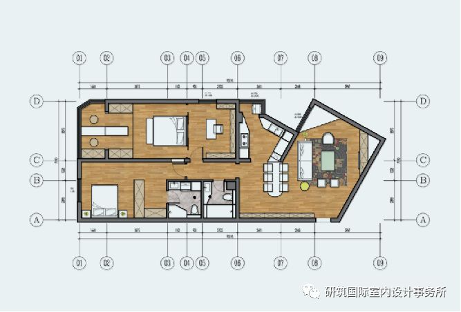 北京世纪城远大园 97.2㎡现代简约家居设计-32
