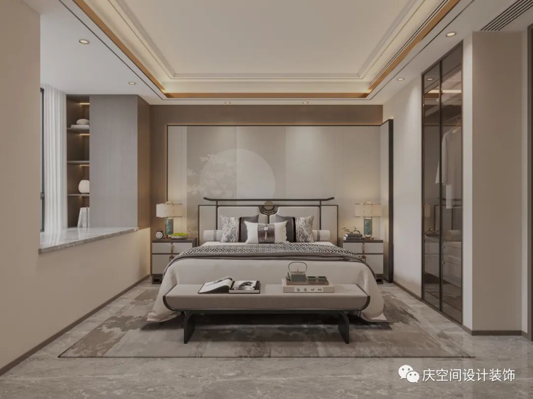 孟津区腾飞花园新中式全案设计丨庆设计机构-48