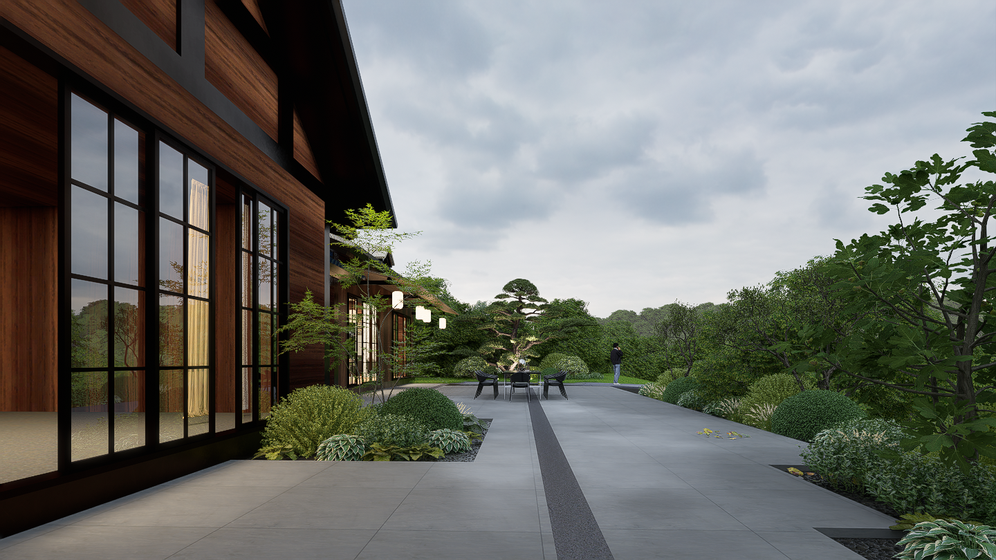 室外建筑景观绿化-3