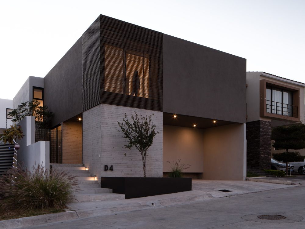 墨西哥 D-4 别墅 | 木质立方体与户外庭院打造独特空间-20