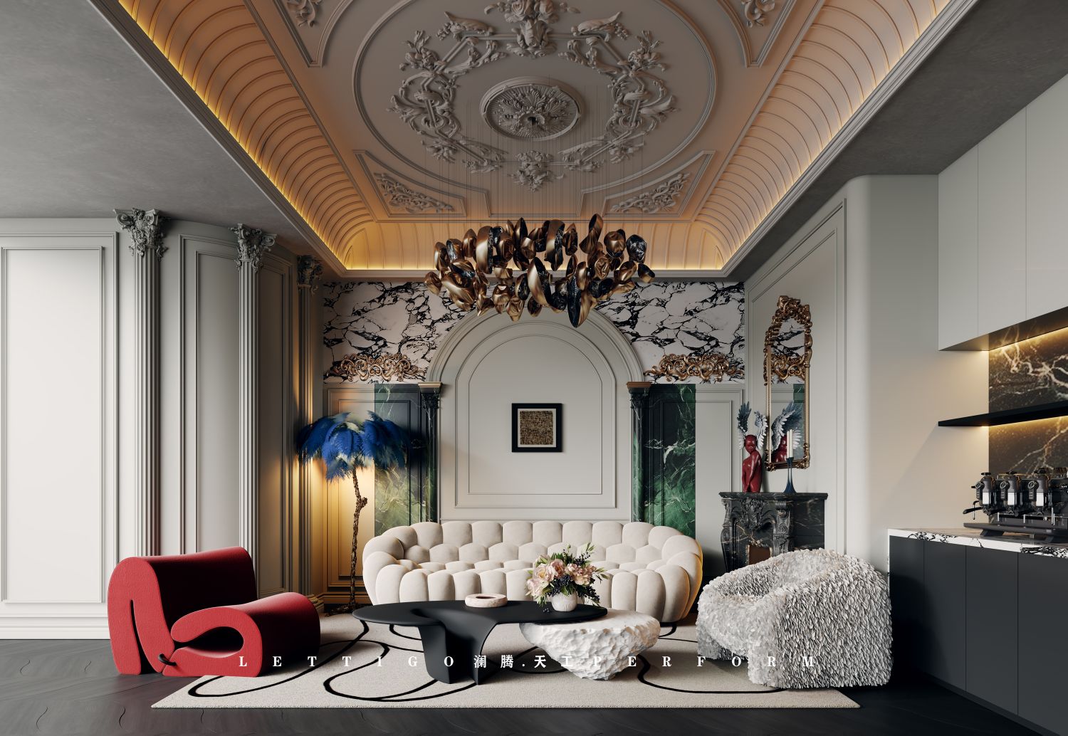 等了好久的法式直播间，这色彩搭配绝绝子-1