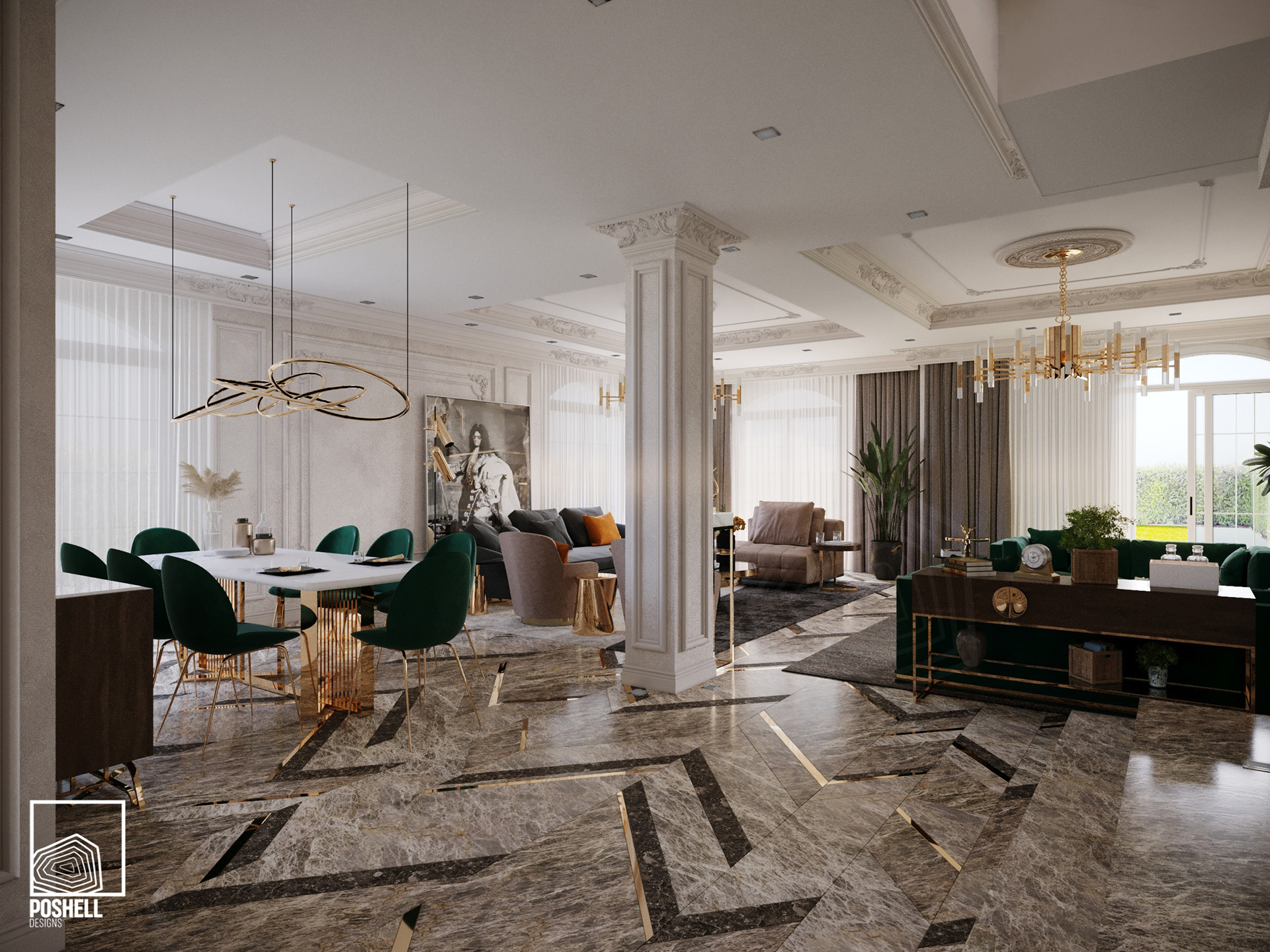 私人住宅别墅 G·F·丨埃及开罗丨Poshell Designs-13