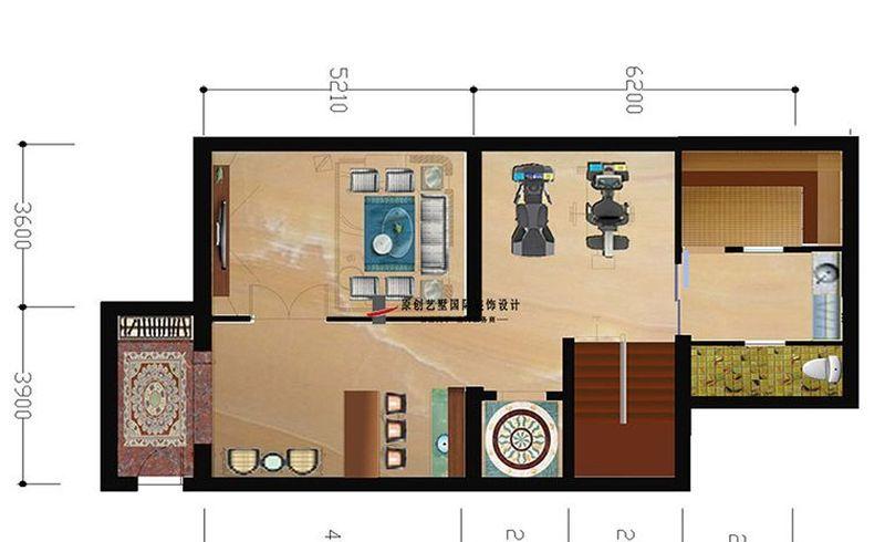 美式乡村风格的金玉澜湾空间设计-8