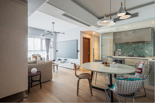 90㎡现代北欧风，粉色梦幻空间-24