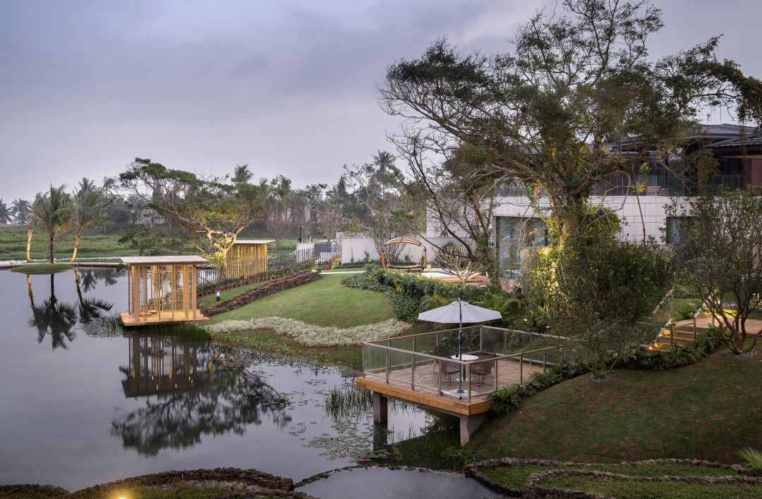 海南文昌鲁能·山海天生活馆&茶室 | 现代与传统的碰撞与交融-23