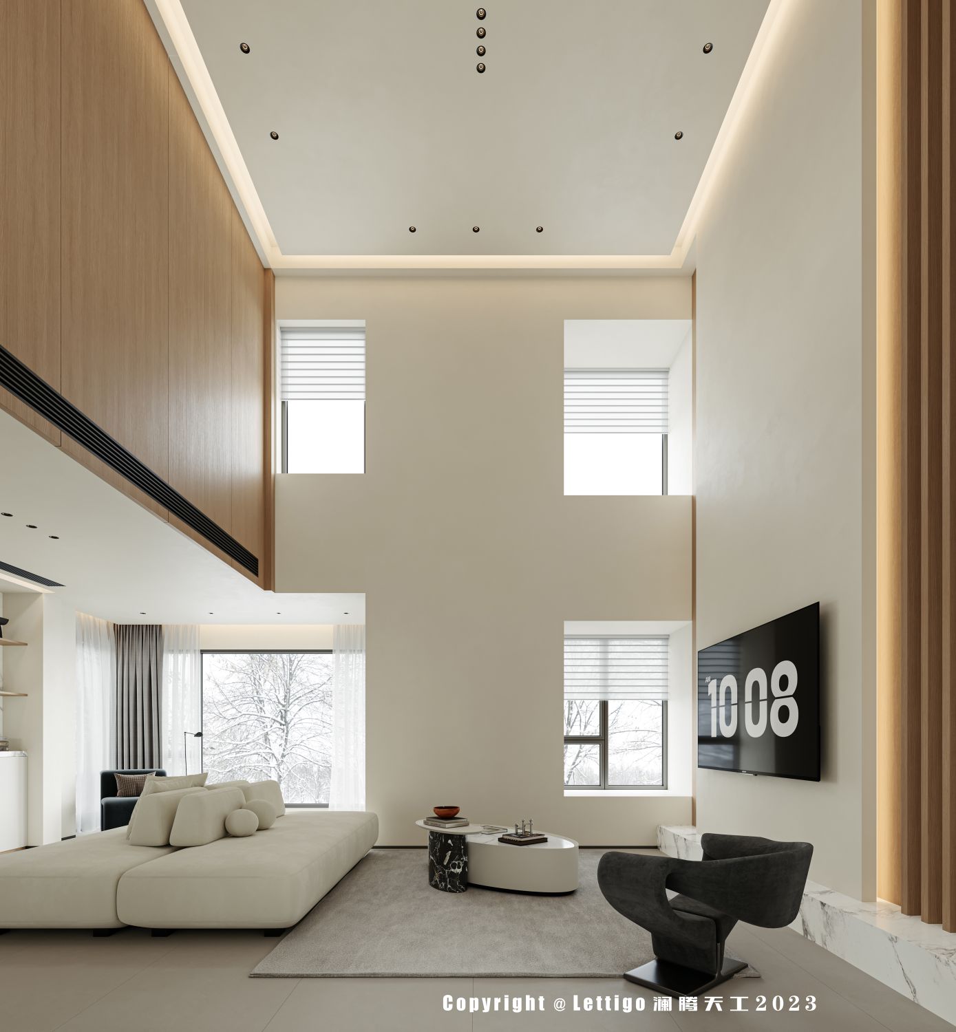 大白墙+原木色，温润感十足，​永远可以相信的极简风-1