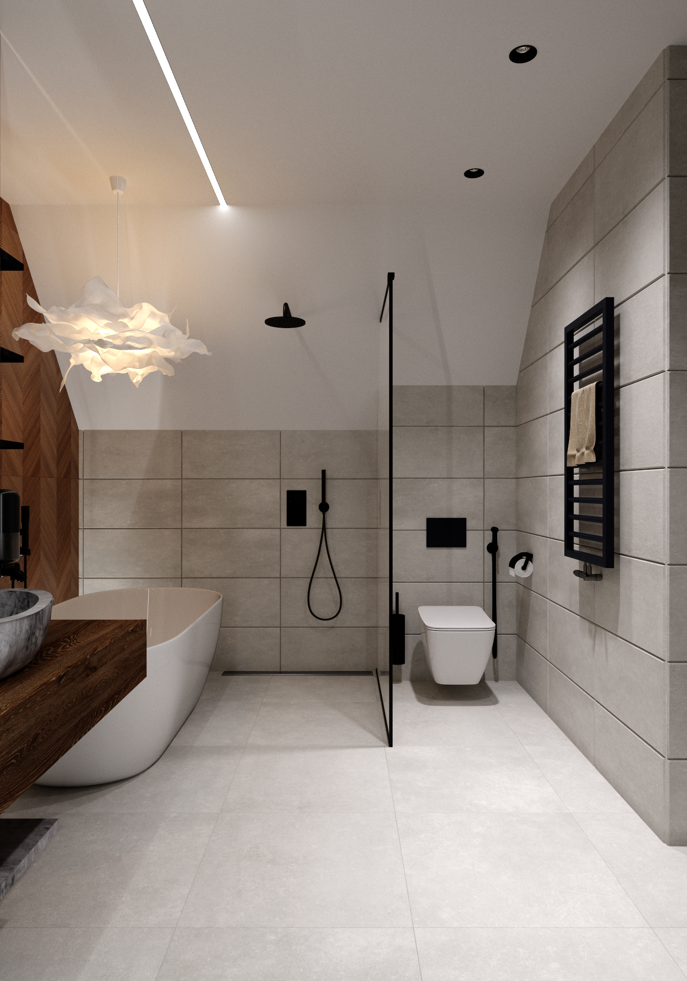 Bathroom for the cottage house near Kyiv (Ukraine)-7