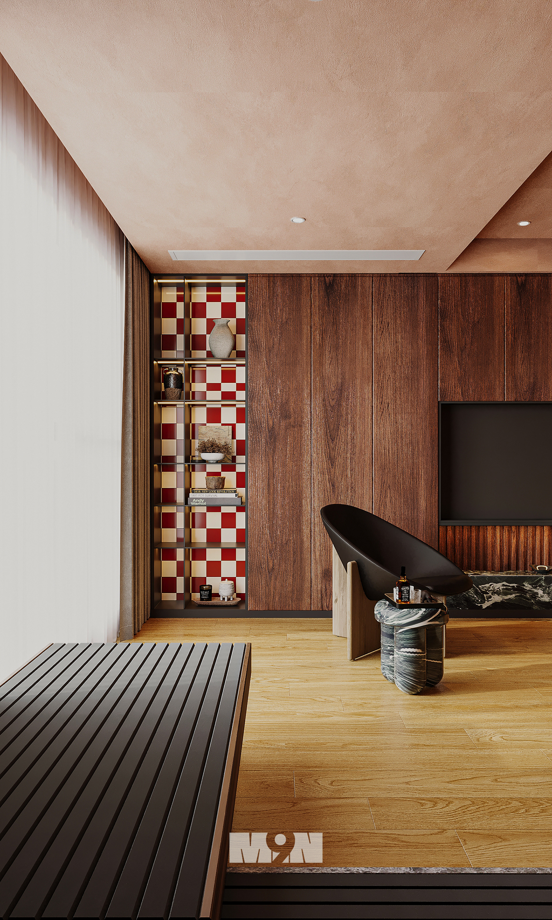 现代复古客厅-12