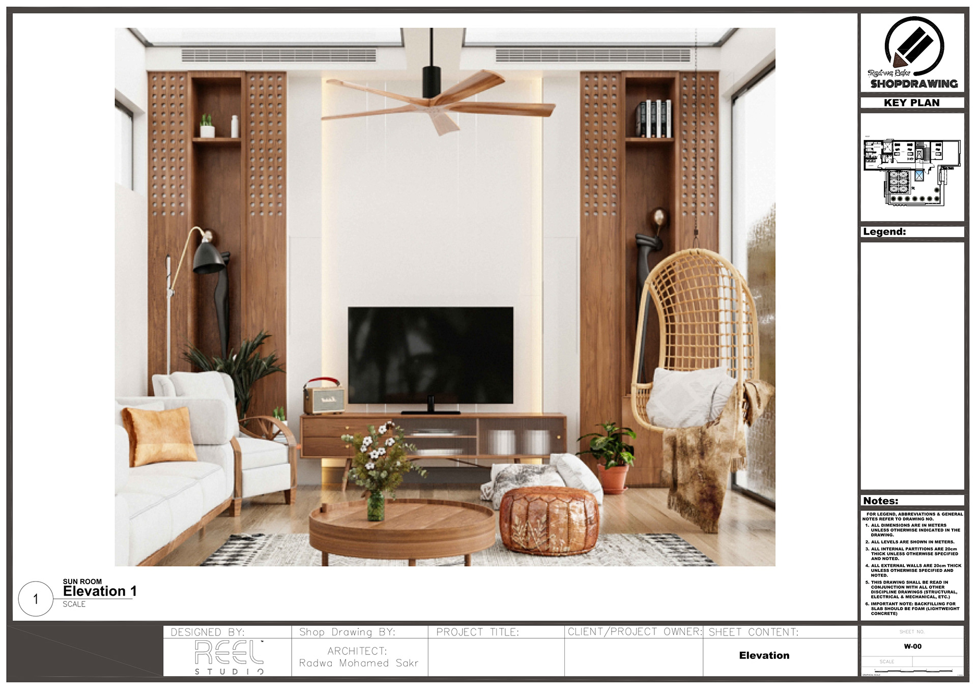 Shop Drawing For Sun Room-9