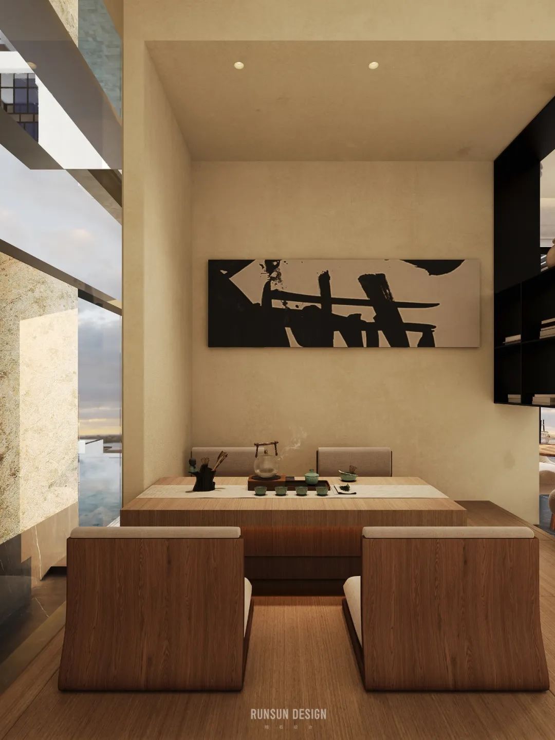 侘寂洞穴风民宿设计丨中国温州丨朗石设计-57