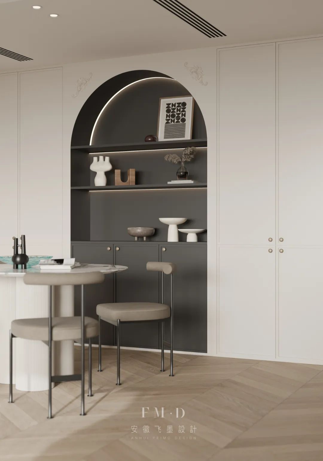 140㎡法式自由空间丨中国六安丨飞墨设计组-35