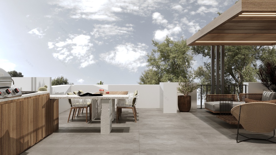 户外屋顶露台丨KA Architects-10