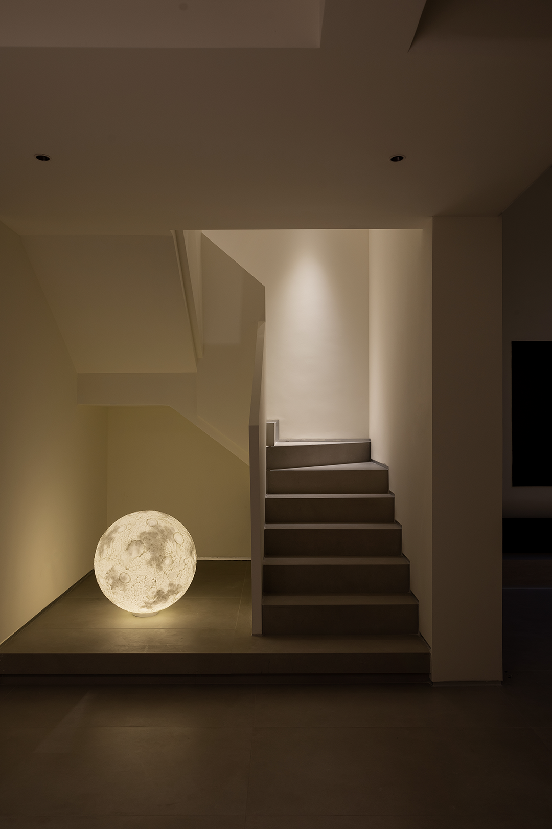 光之瀑布挑空别墅丨中国金华丨涵舍空间设计-10