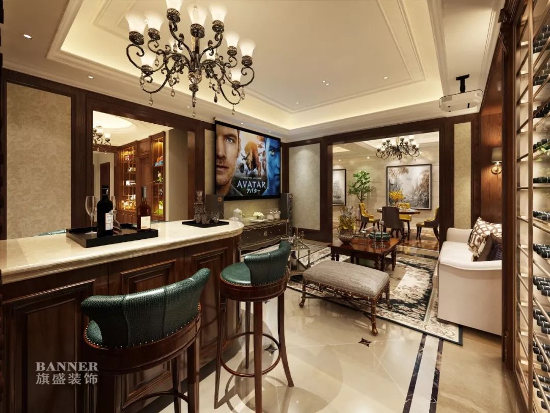 西安绿地生态城别墅 | 美式风格的家,温馨而典雅-155