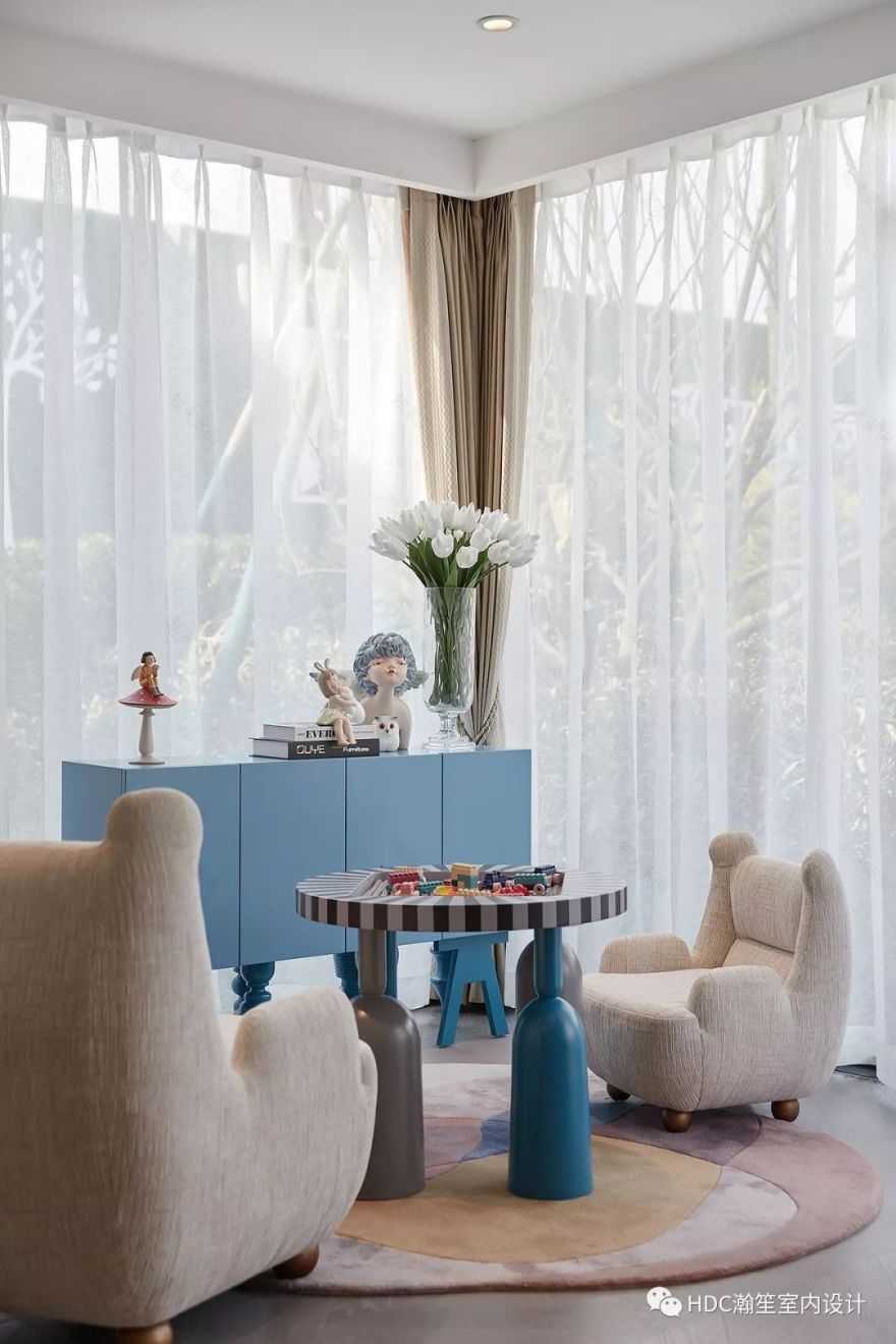 95㎡简约美式海洋蓝空间,打造优雅写意生活-26