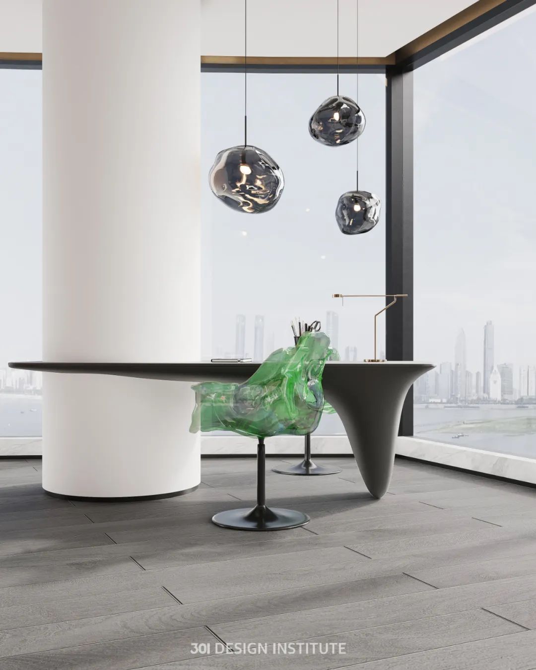 现代法式大平层丨中国广州丨301 设计研究所-39