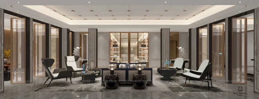 《富春山居》穿越时空,1300 平米低奢东方美墅-45