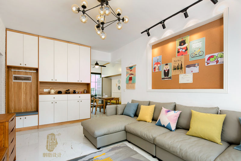 华南理工南秀村四口之家北欧风改造-16