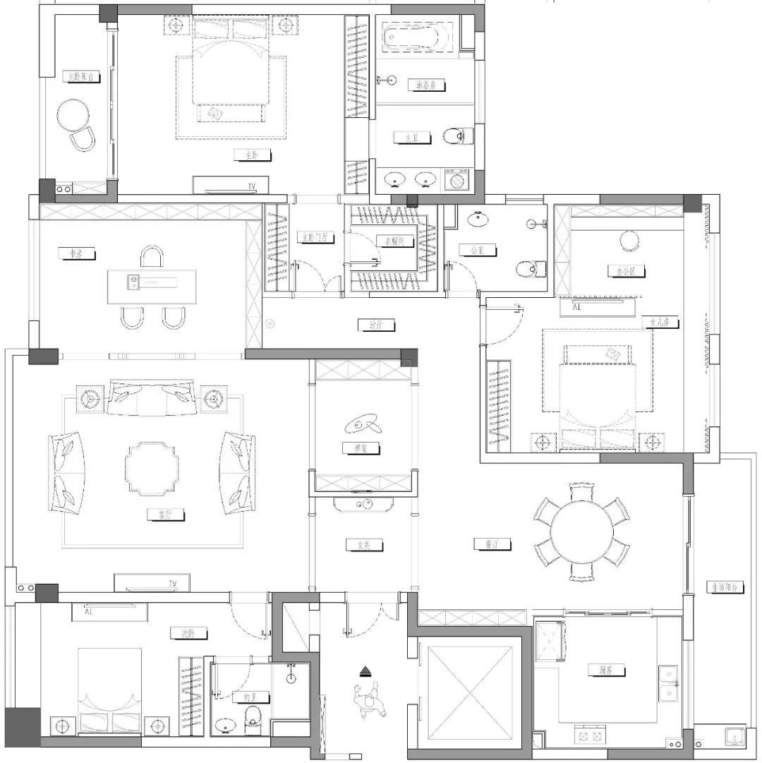 府前 1 号现代风格家居，揽繁花享静世-17