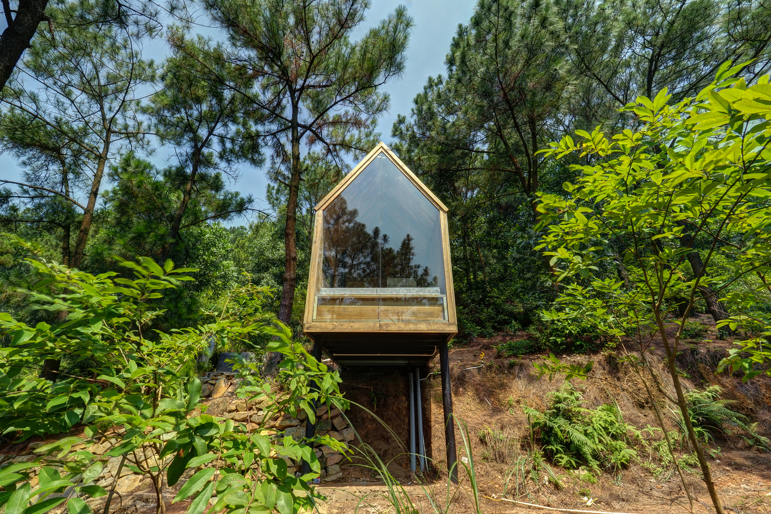 越南北部山区的低成本临时森林屋-25