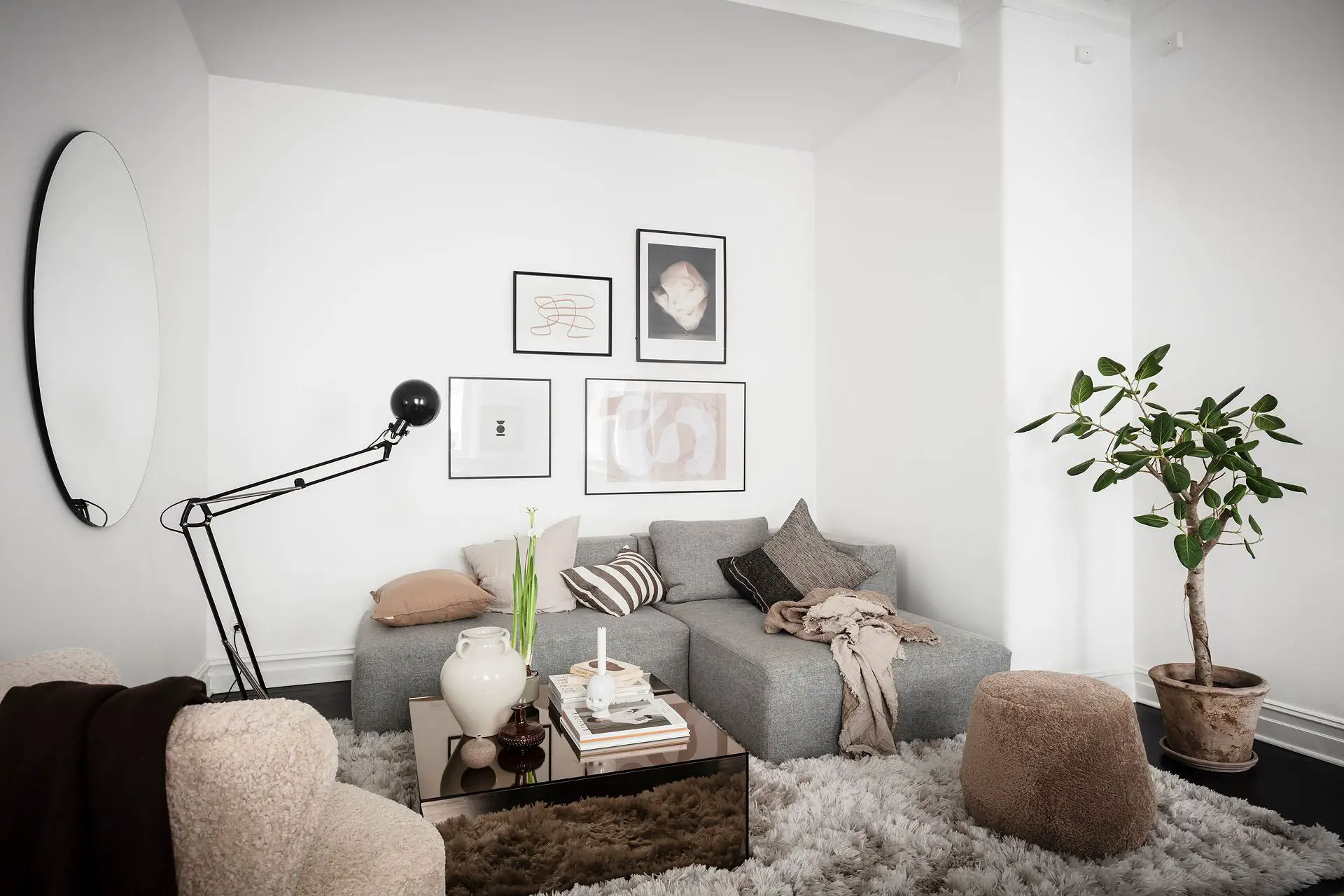 一墙绿意 | 打破中性空间的独特设计-3