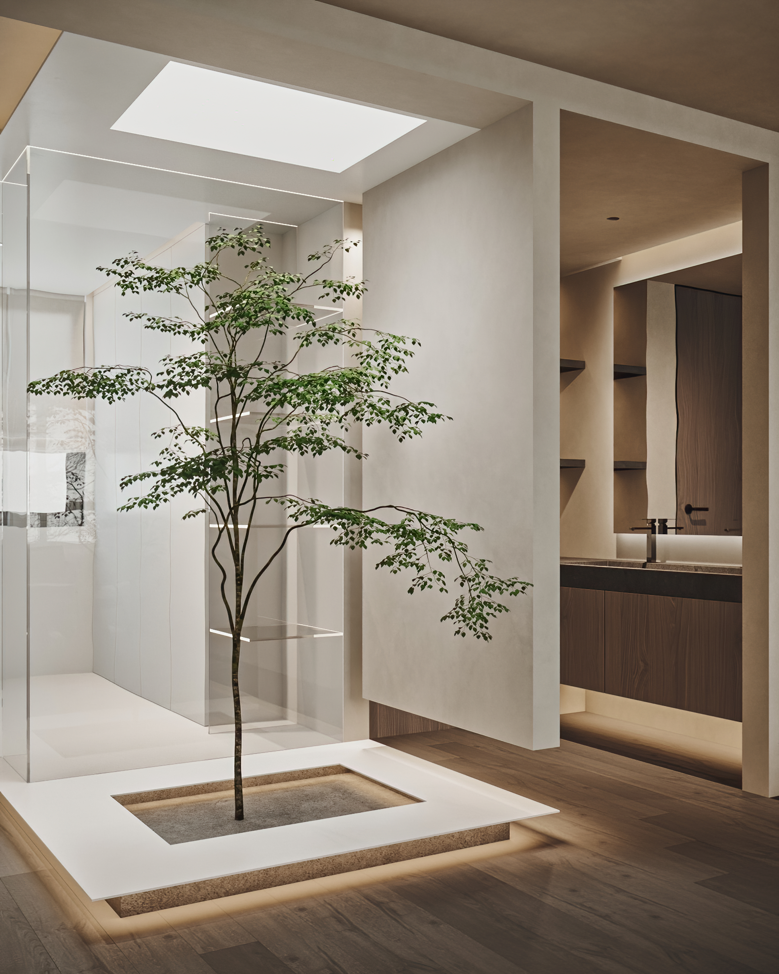 派逃设计|130m²侘寂风住宅-35