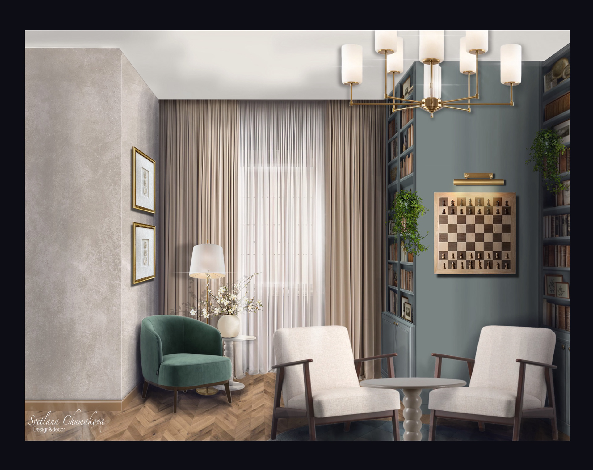 Редизайн части помещений в частном доме 2024 год-8