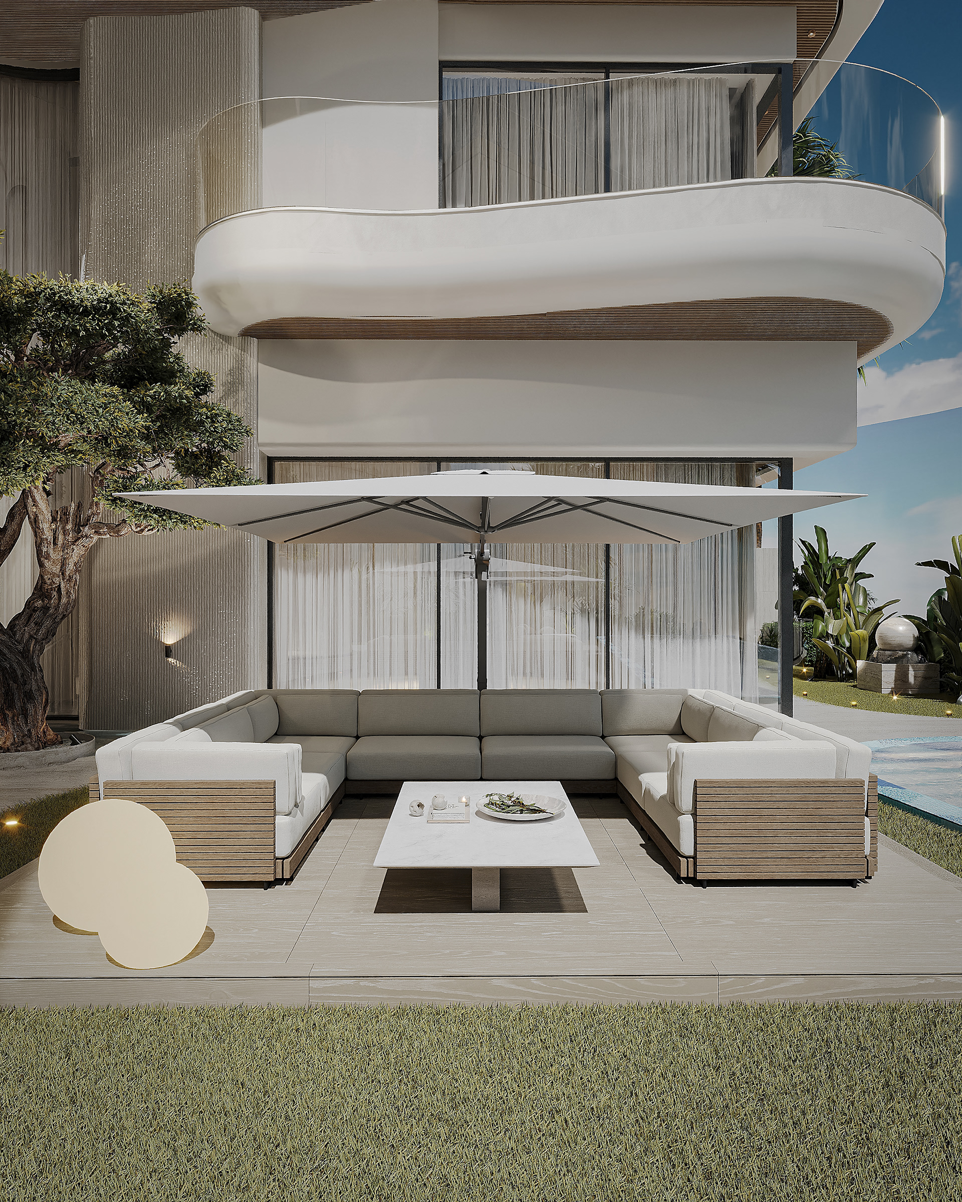 朱美拉棕榈岛别墅外观丨阿联酋迪拜-8