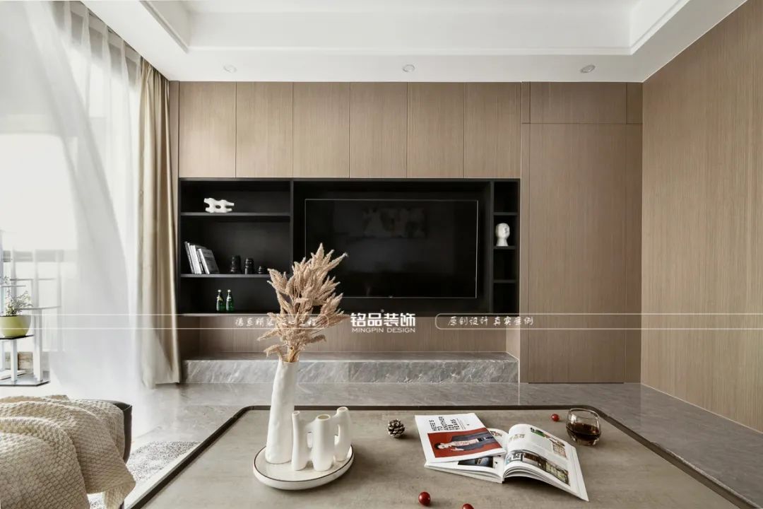 奶油色现代大宅丨铭品装饰-20