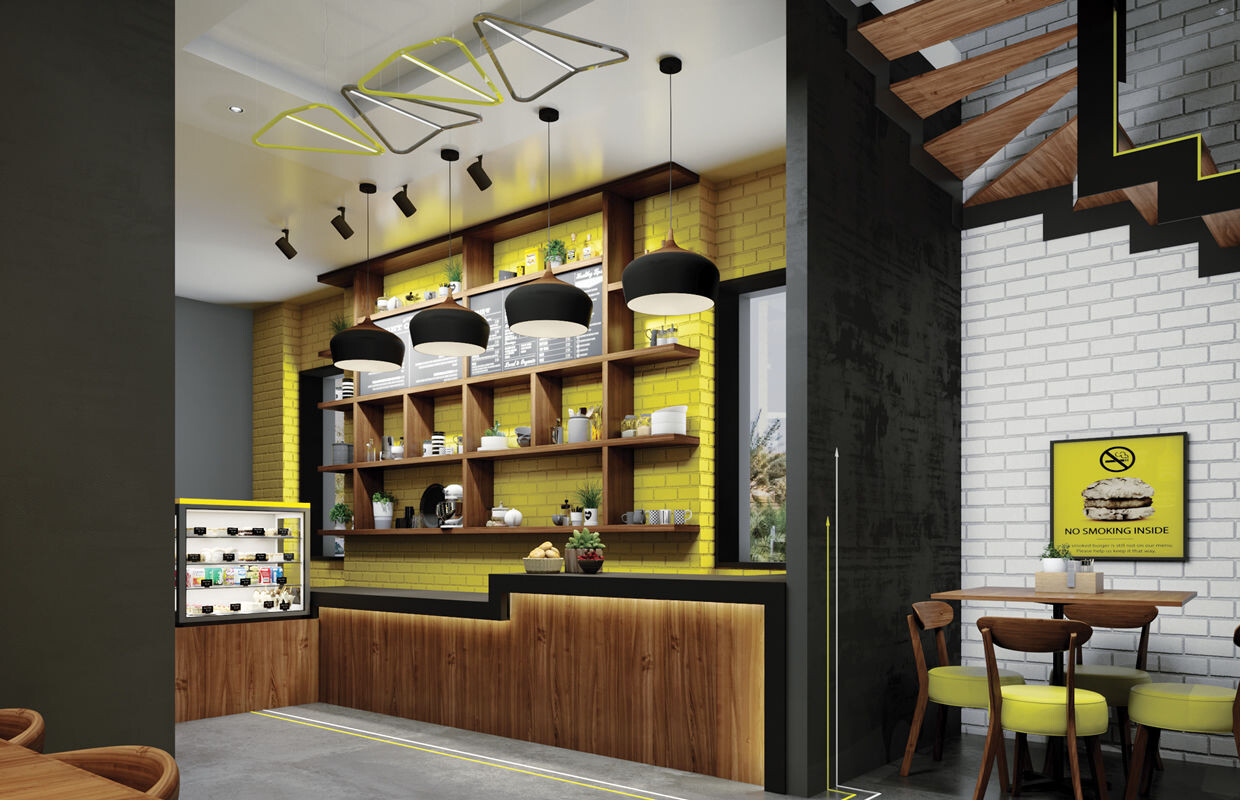 现代快餐店设计-8