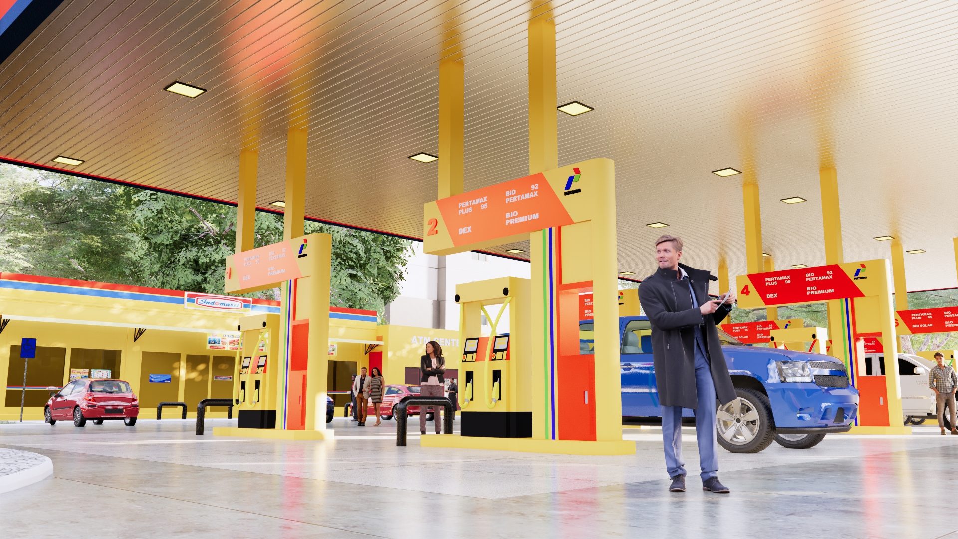 محطه بنزين علي طريق سريع-4