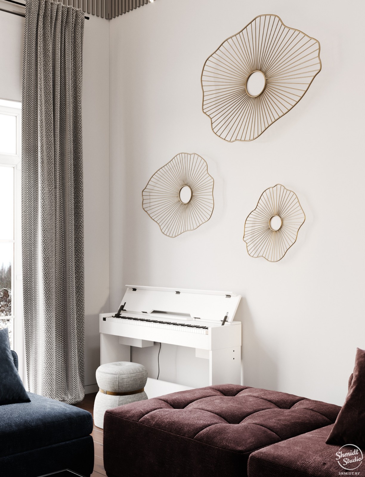 明斯克 100m²现代优雅住宅设计-1