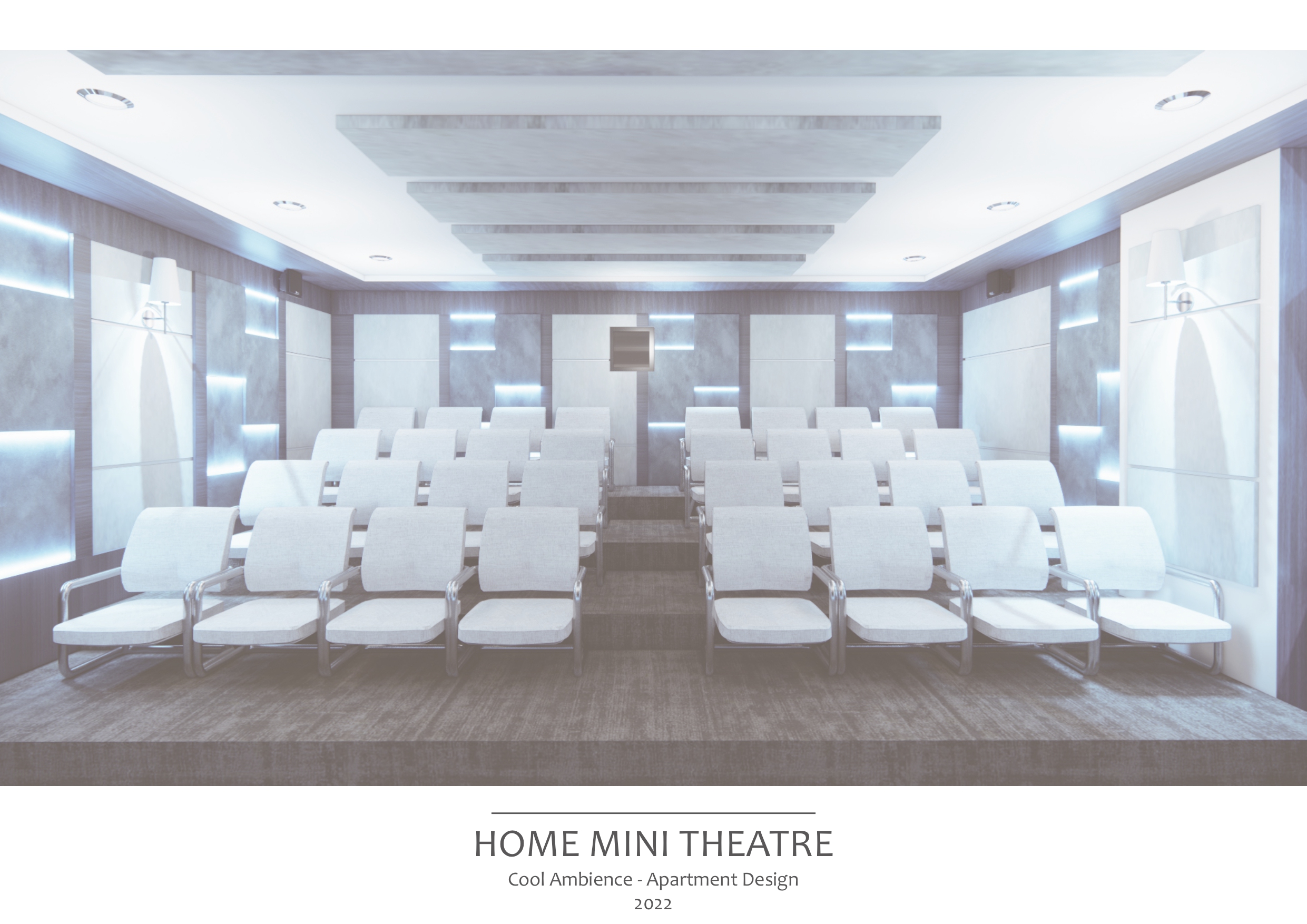 Home Mini Theatre · 酷氛围公寓设计丨印度-0