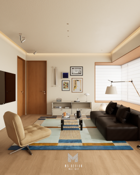 陌上设计｜和光尘樾117㎡柚木中古