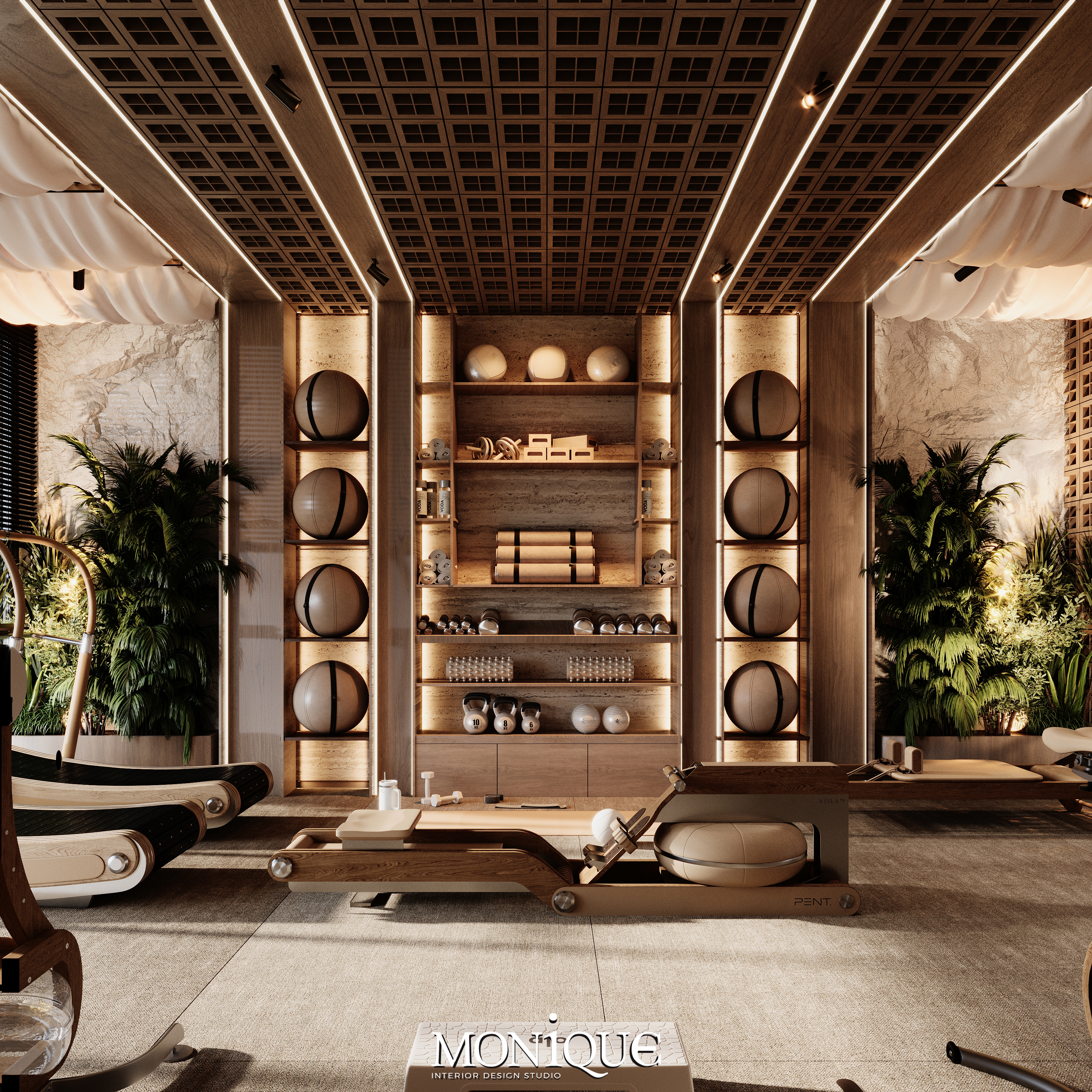 极乐健身房（注：Elysian有极乐的、幸福的等含义，这里结合Gym推测是健身房名字，按常见表意给出此翻译） 丨卡塔尔丨MONIQUE DESIGN STUDIO-10