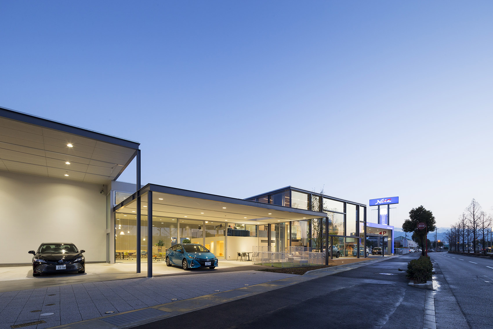 J. Spot Imabari汽车展室及服务商店，日本 / YANOAOYAMA Architecture Design-77