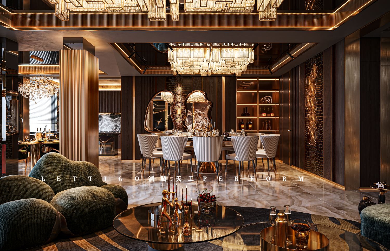 沉稳而不沉闷，奢而不俗的极致港式奢华别墅豪宅系列-3