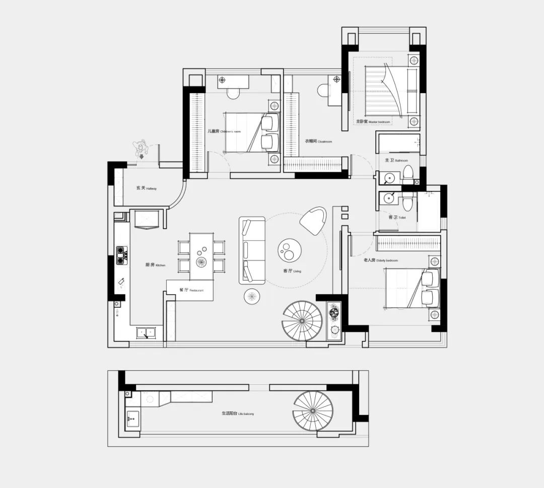 现代奶油风家居丨DENG DESIGN-47